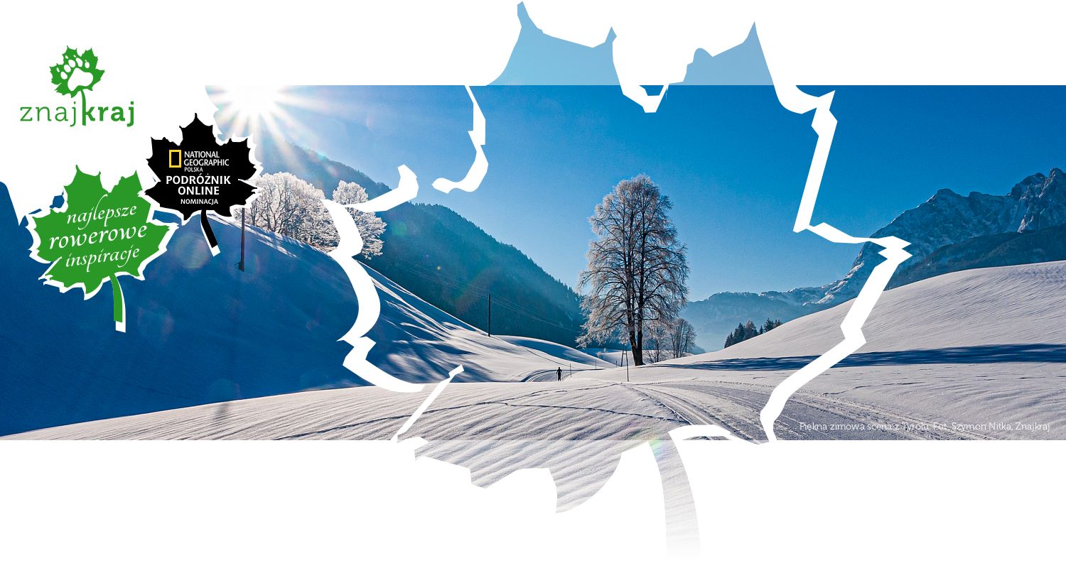 Piękna zimowa scena z Tyrolu