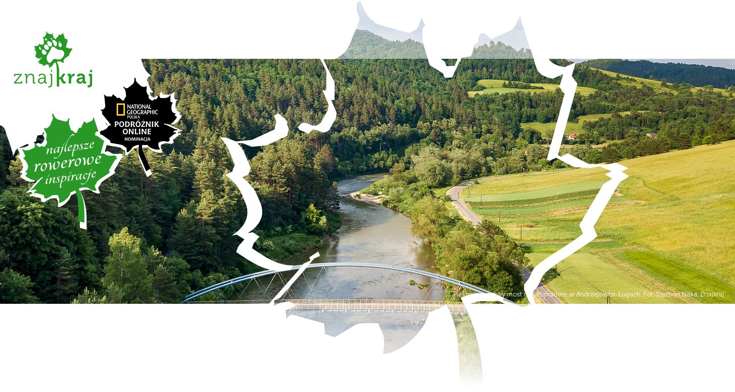 Pieszo-rowerowy most nad Popradem w Andrzejówce-Ługach