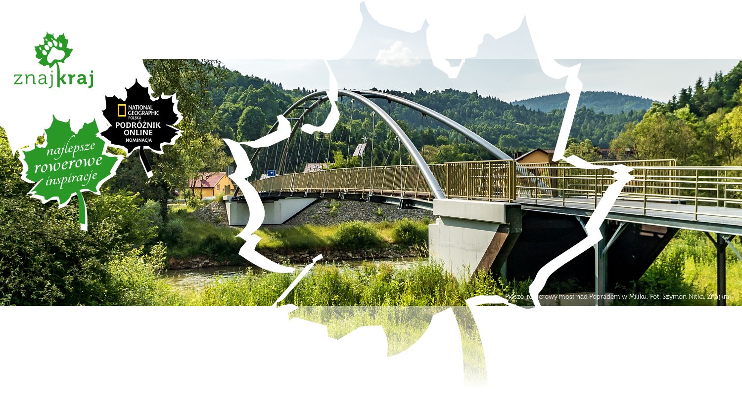 Pieszo-rowerowy most nad Popradem w Miliku