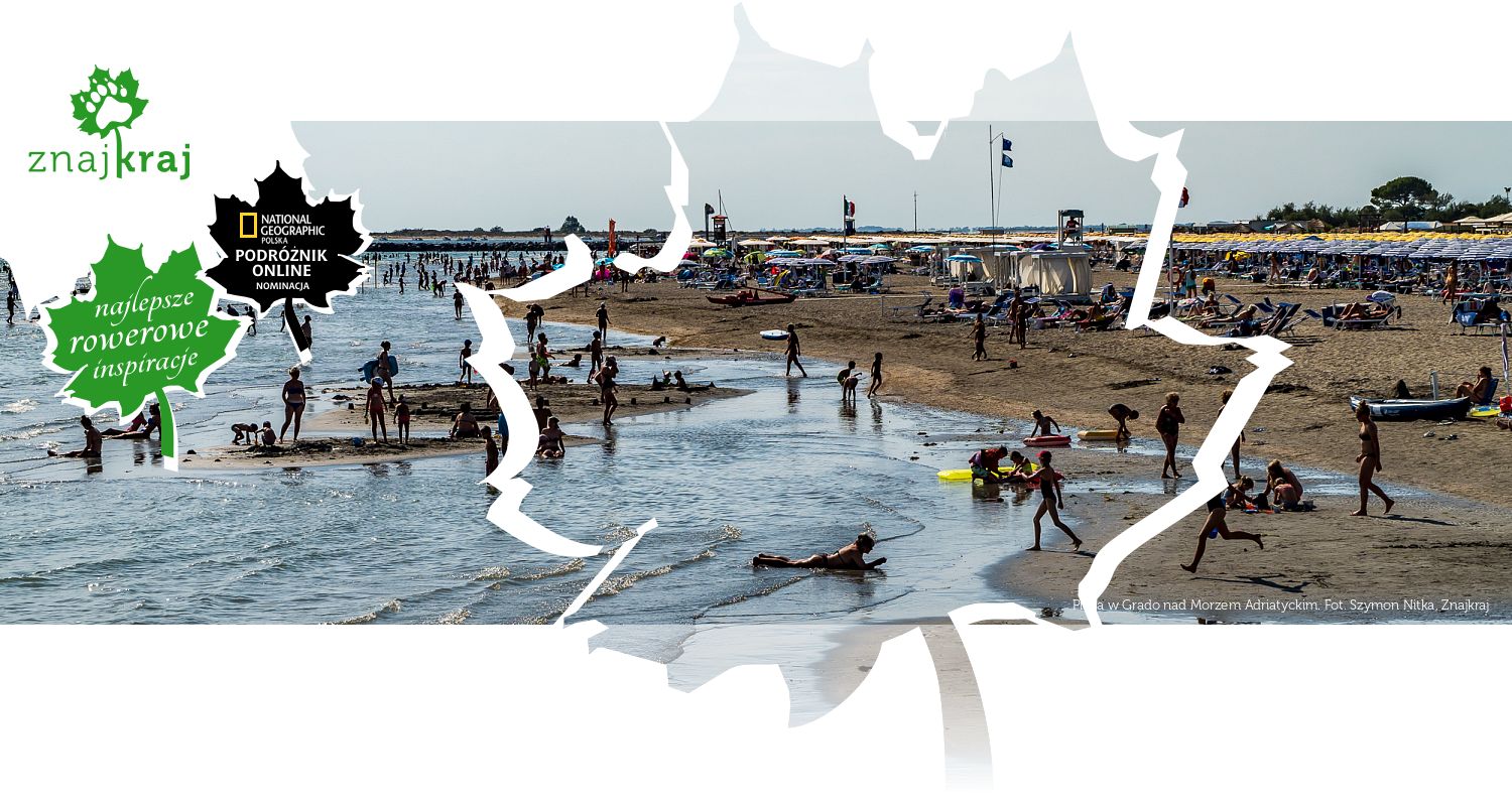 Plaża w Grado nad Morzem Adriatyckim