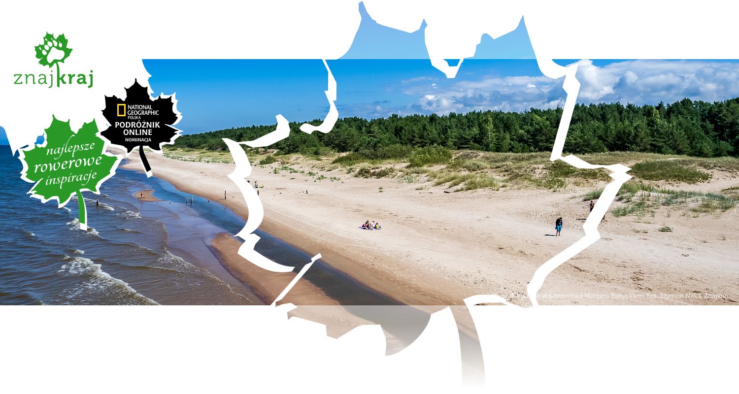 Plaża w Mazirbe w Łotwie nad Morzem Bałtyckiem