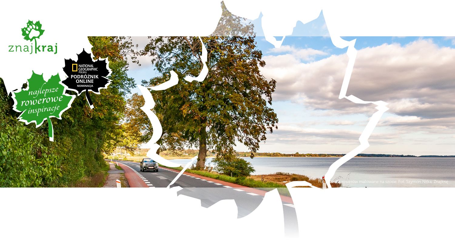 Pobocza dla rowerów malowane na szosie