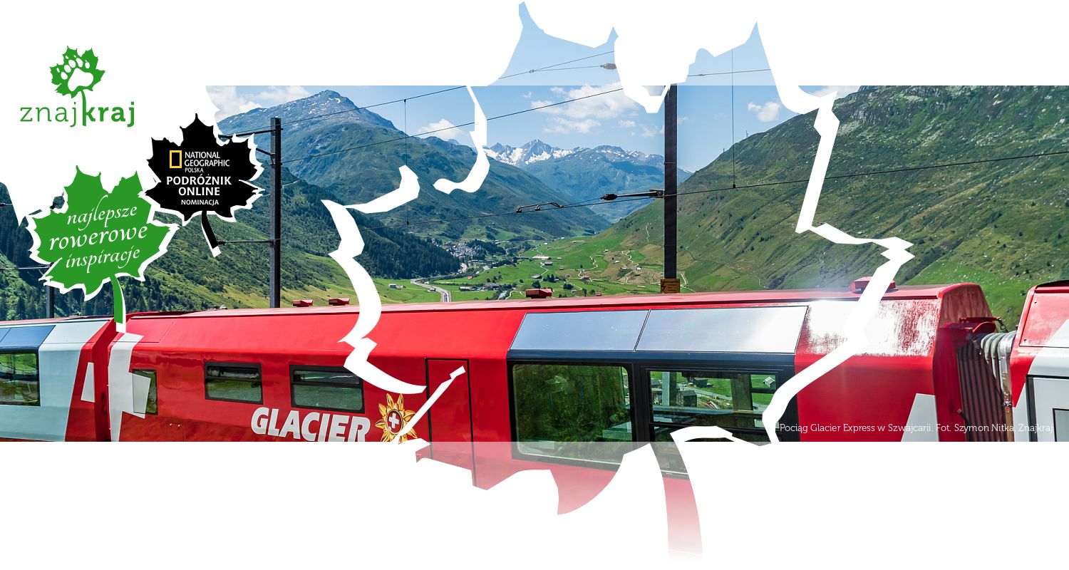 Pociąg Glacier Express w Szwajcarii