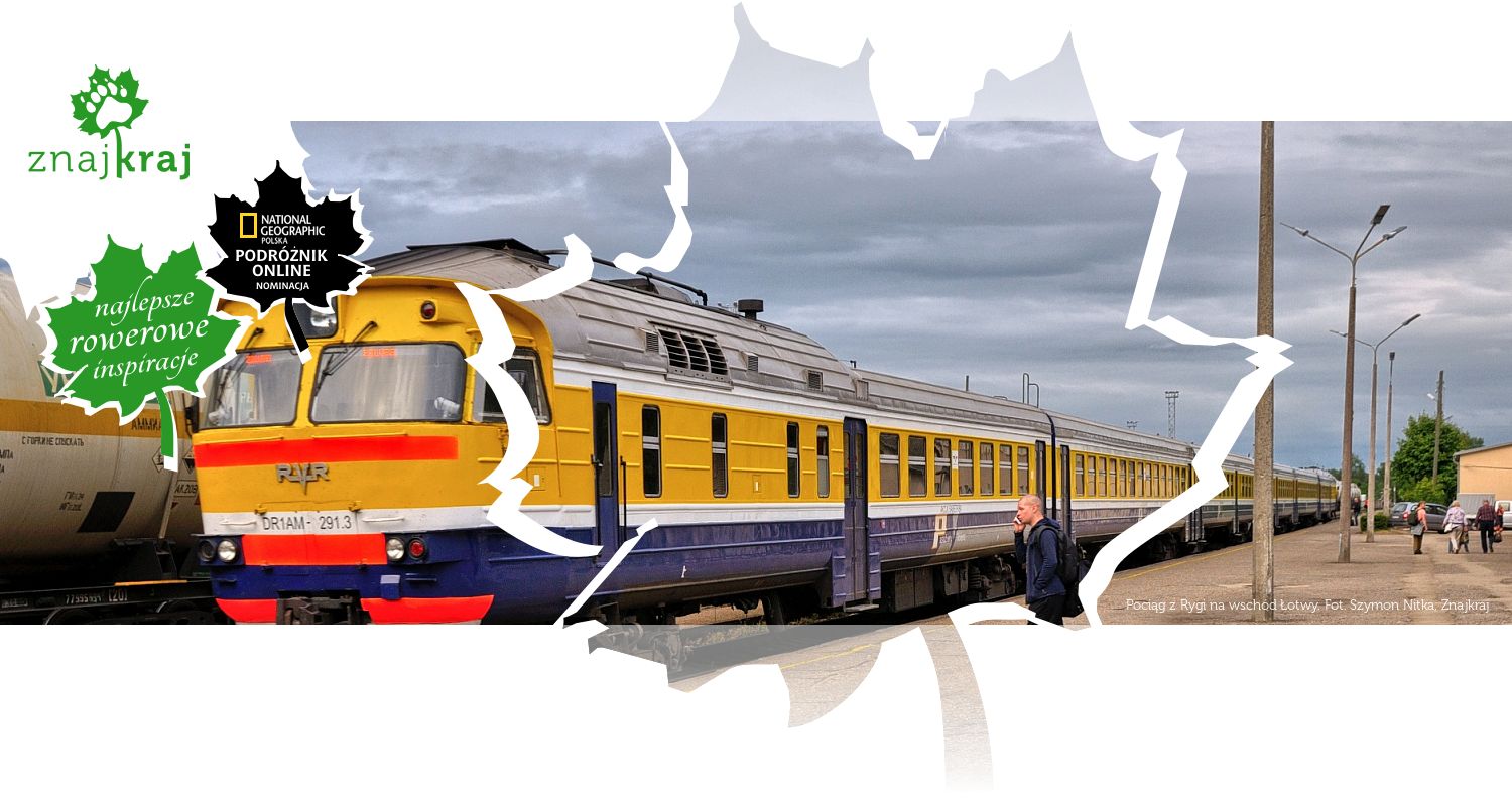 Pociąg z Rygi na wschód Łotwy
