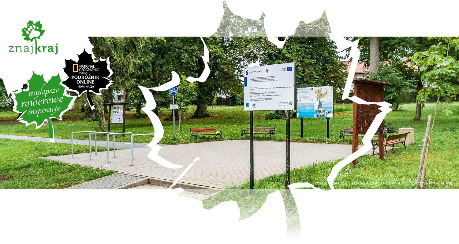 Początek Starego Kolejowego Szlaku w Karlinie