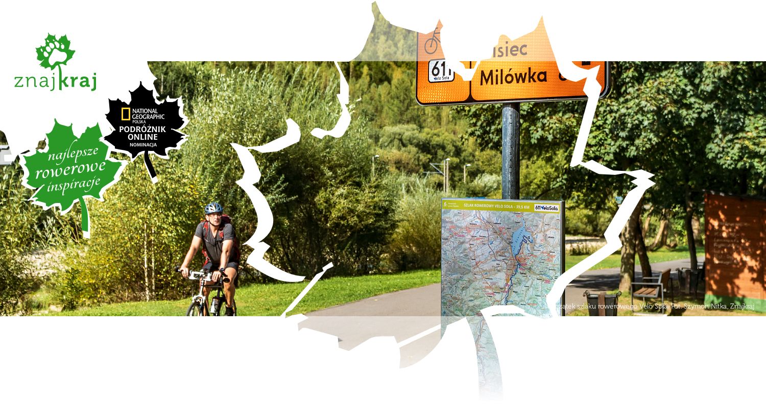 Początek szlaku rowerowego Velo Soła