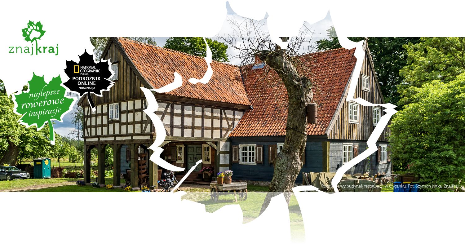 Podcieniowy budynek restauracji w Cyganku