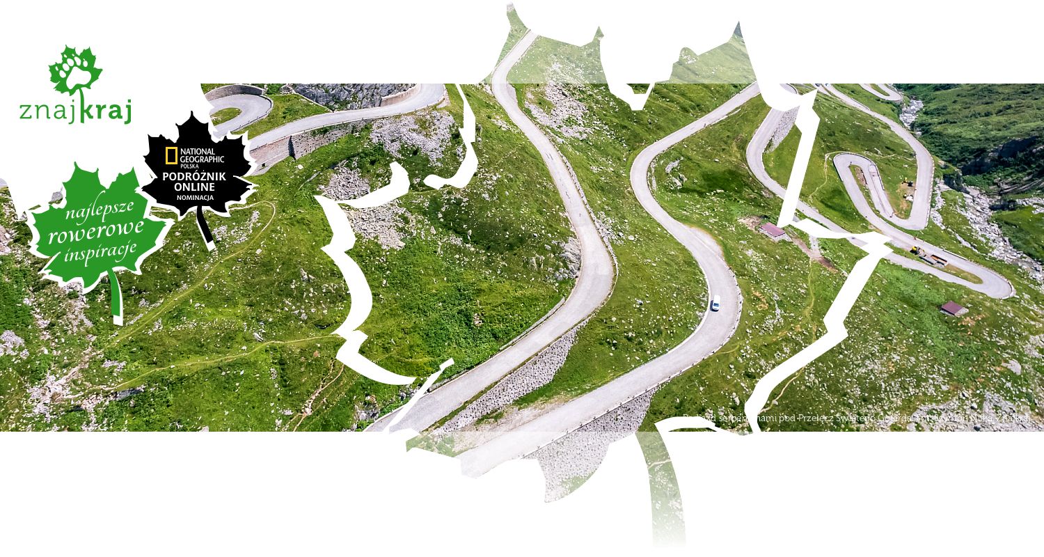 Podjazd serpentynami pod Przełęcz Świętego Gotarda