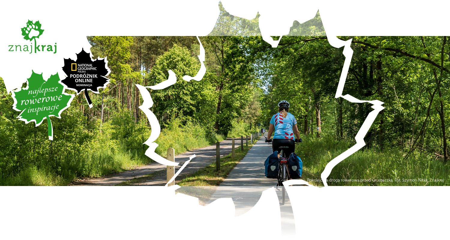 Pokolejowa droga rowerowa przed Gruszeczką