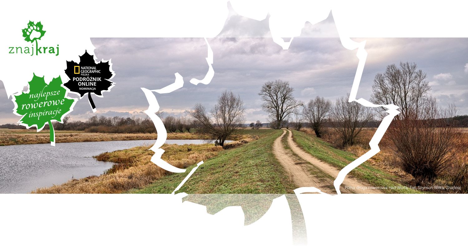 Polna droga rowerowa nad Wartą