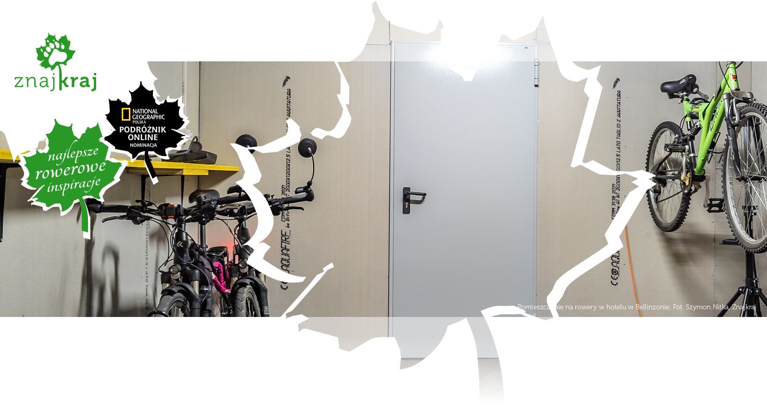 Pomieszczenie na rowery w hotelu w Bellinzonie