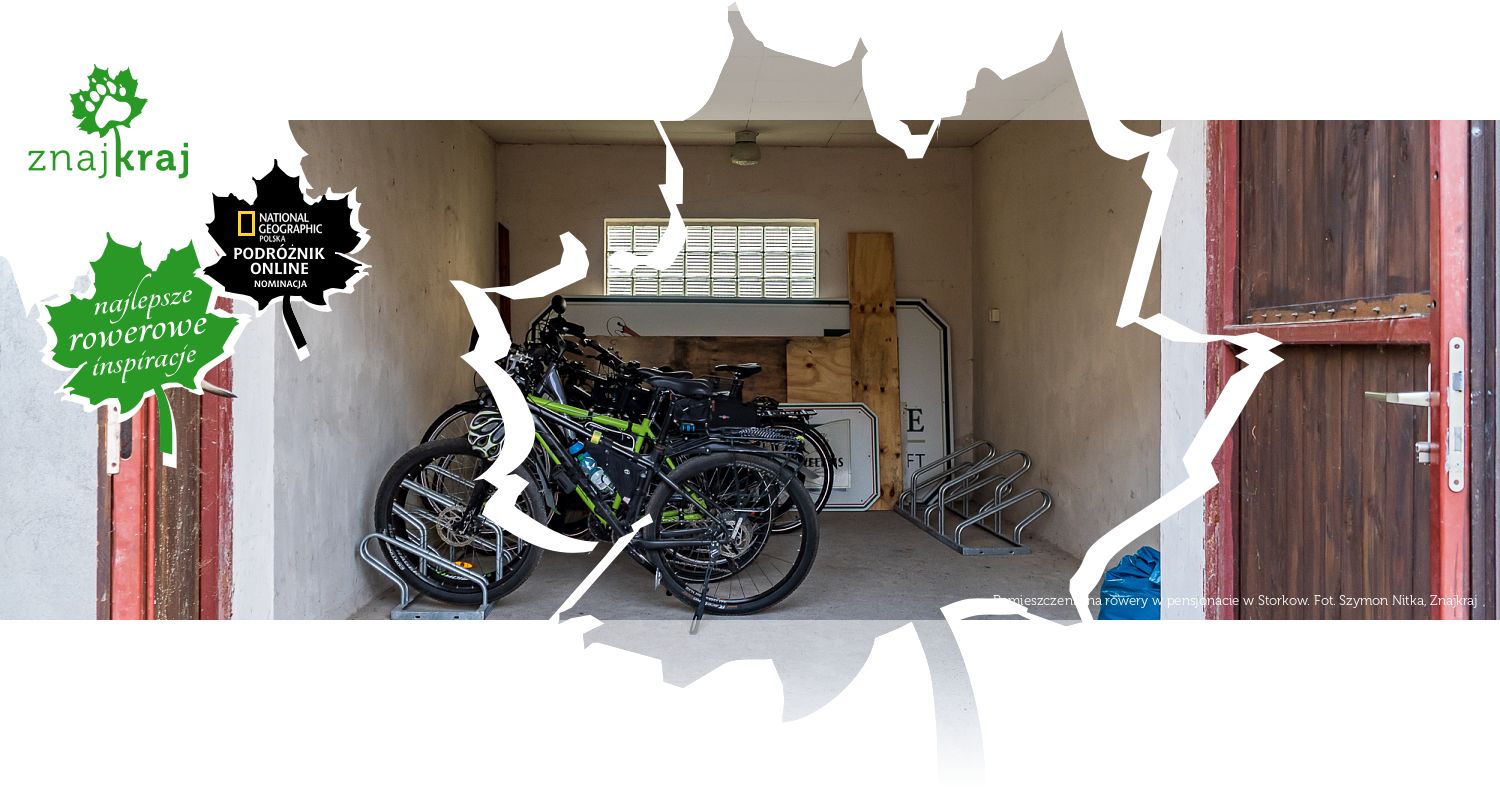 Pomieszczenie na rowery w pensjonacie w Storkow