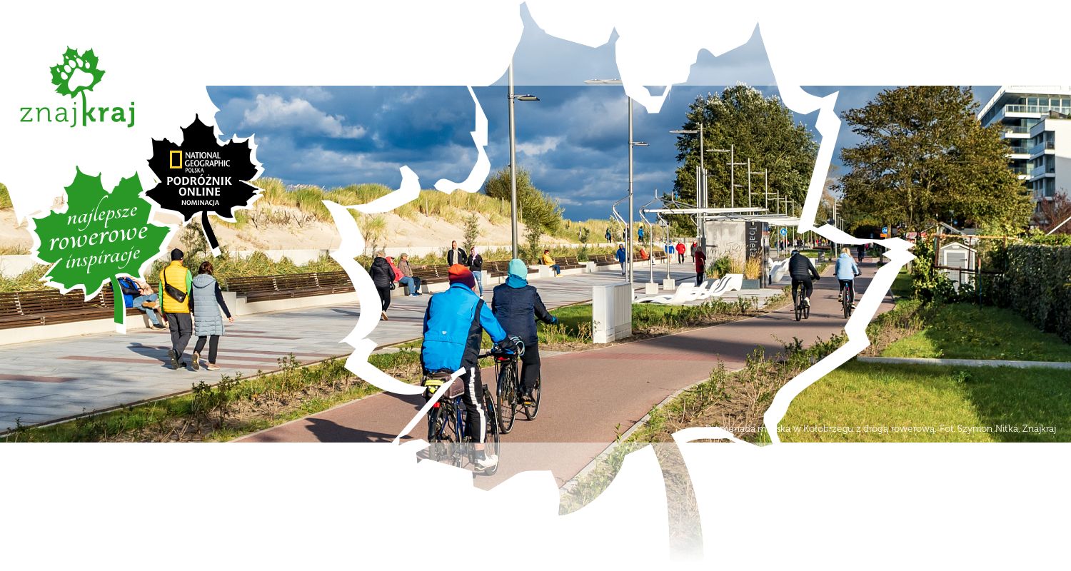 Promenada miejska w Kołobrzegu z drogą rowerową