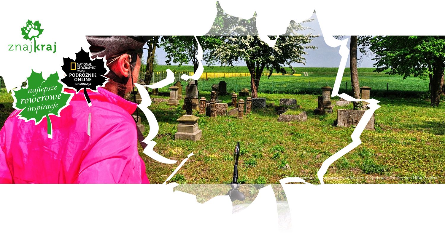 Przed cmentarzem mennonitów w Wielkim Zajączkowie