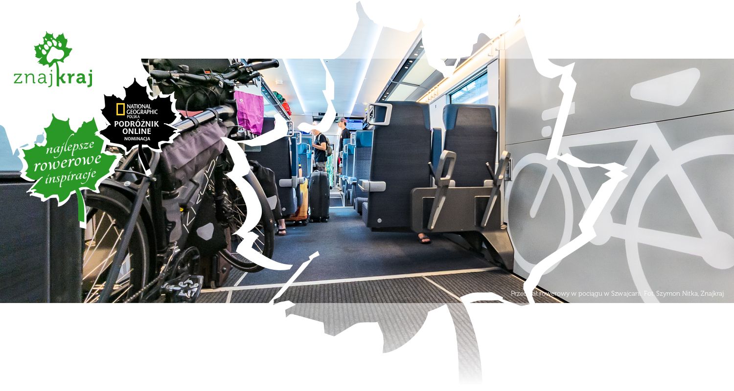 Przedział rowerowy w pociągu w Szwajcarii