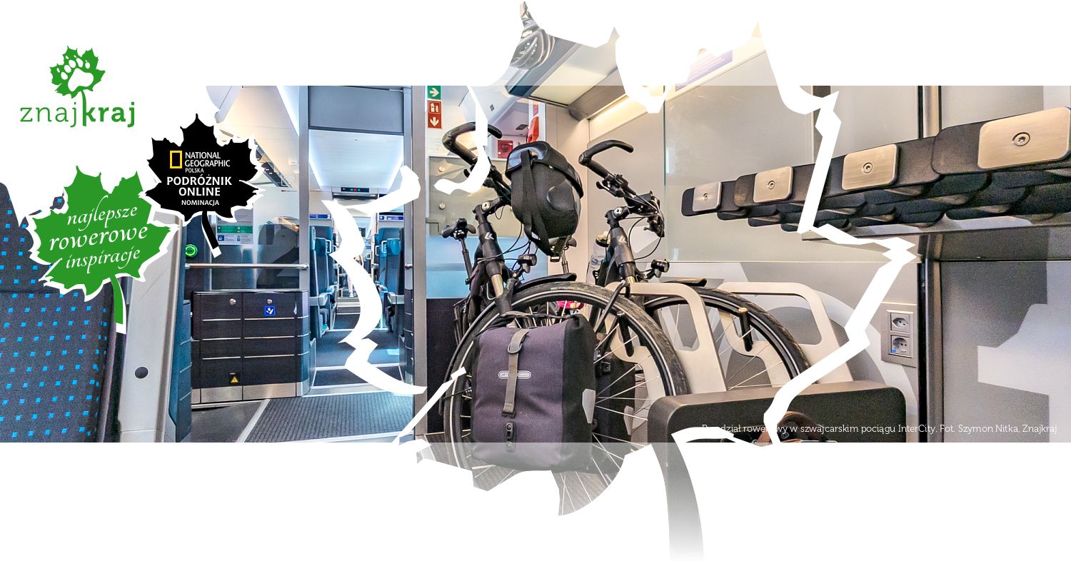 Przedział rowerowy w szwajcarskim pociągu InterCity