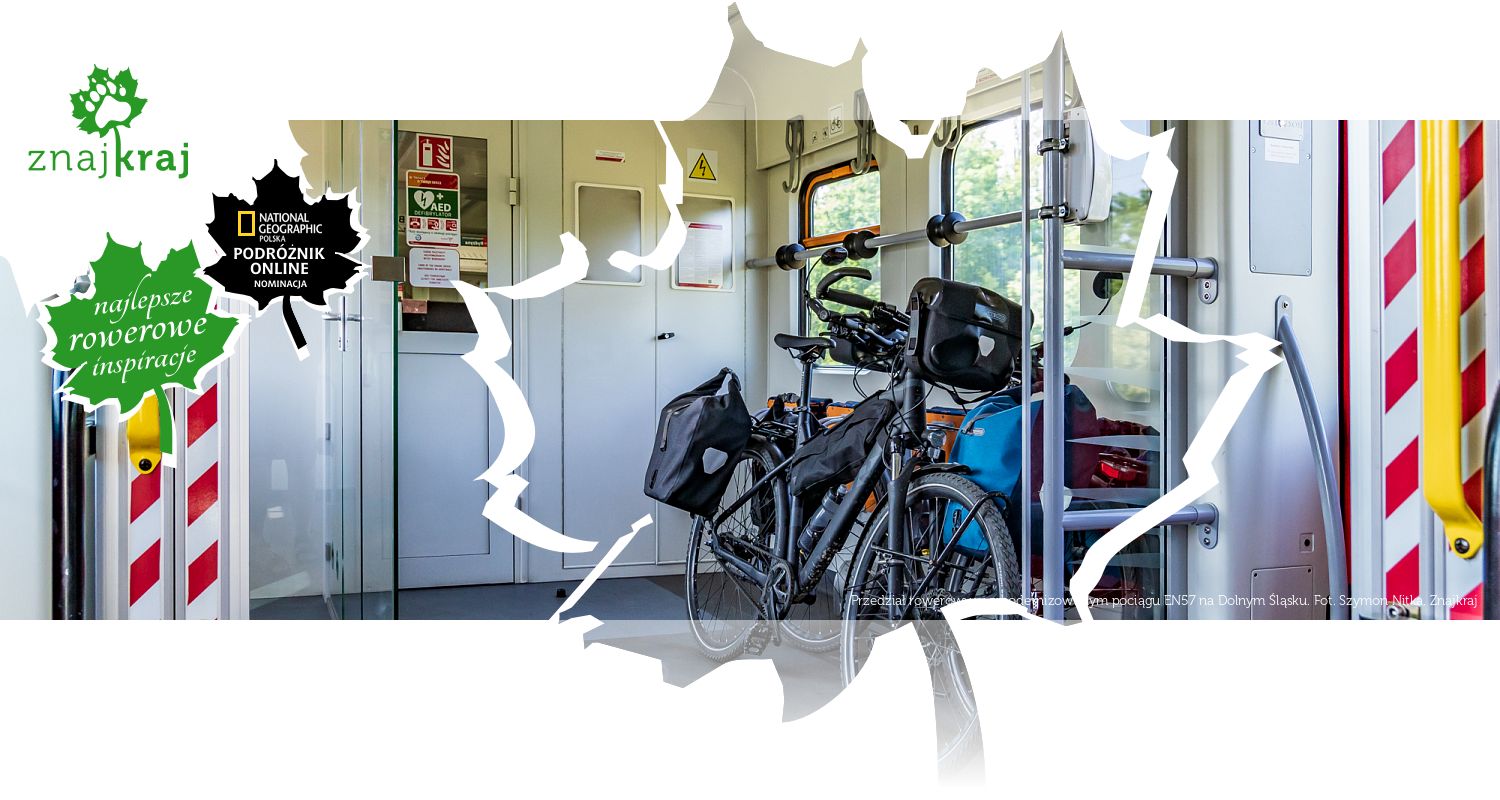 Przedział rowerowy w zmodernizowanym pociągu EN57 na Dolnym Śląsku