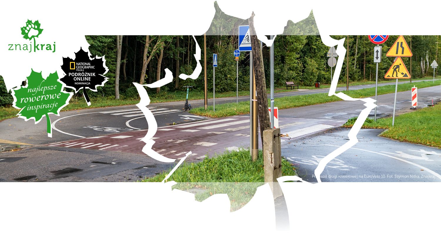 Przejazd drogi rowerowej na EuroVelo 10
