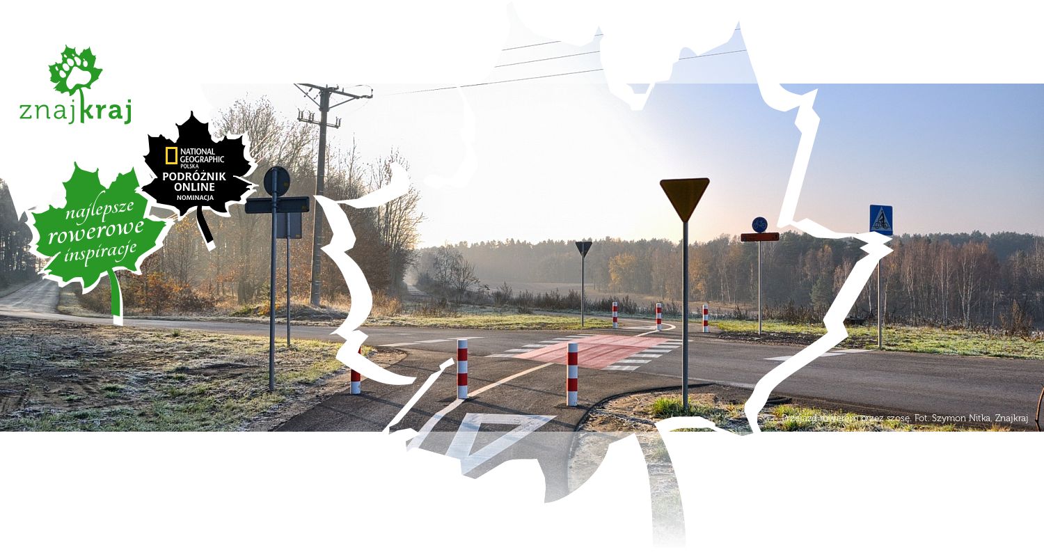 Przejazd rowerem przez szosę