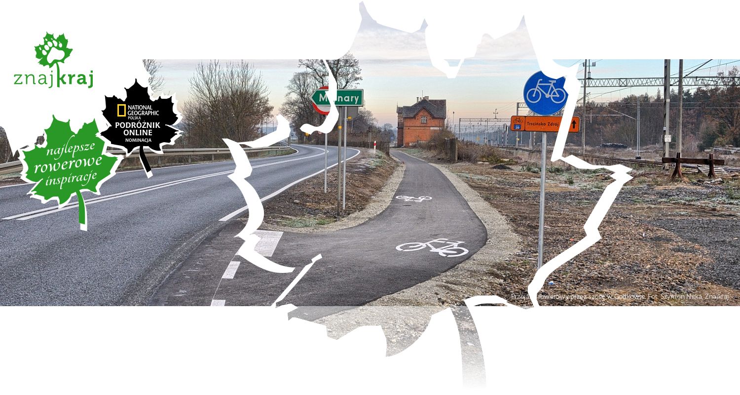 Przejazd rowerowy przez szosę w Godkowie