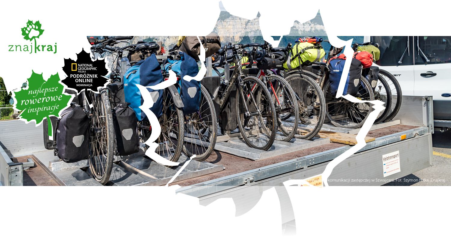 Przyczepa rowerowa komunikacji zastępczej w Szwajcarii