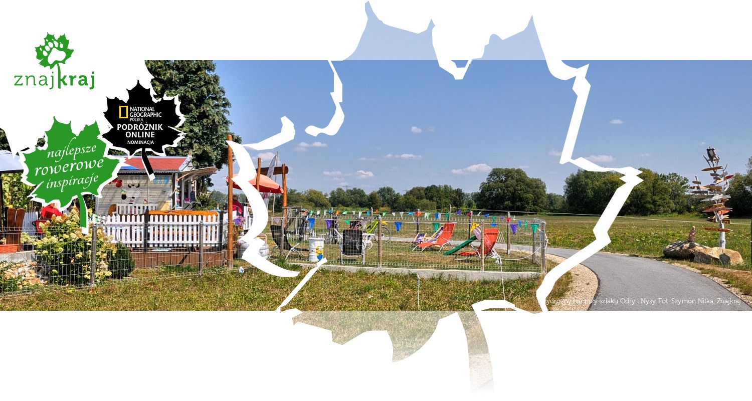 Przydrożny bar przy szlaku Odry i Nysy