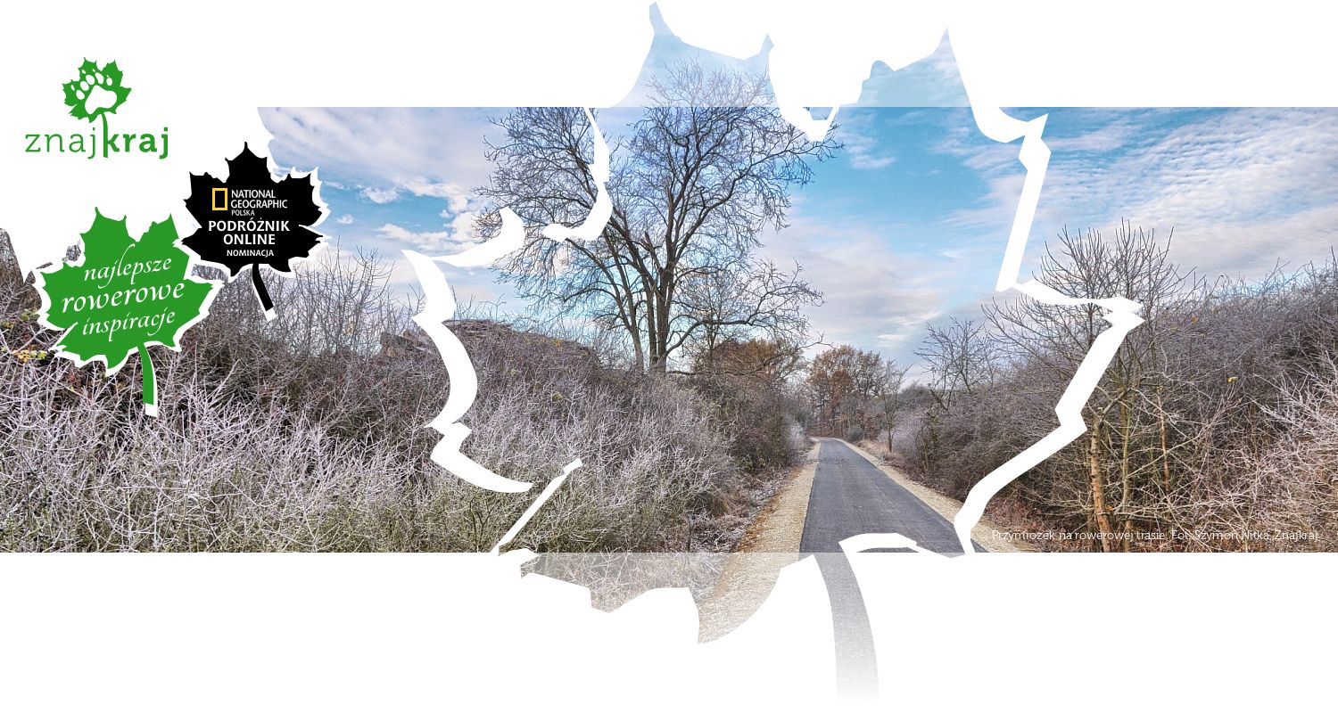 Przymrozek na rowerowej trasie