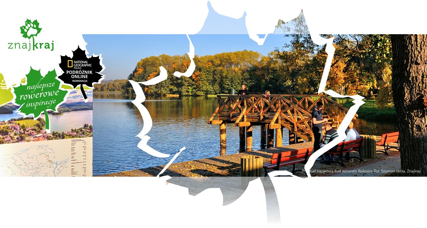 Przystań kajakowa nad jeziorem Rekowo