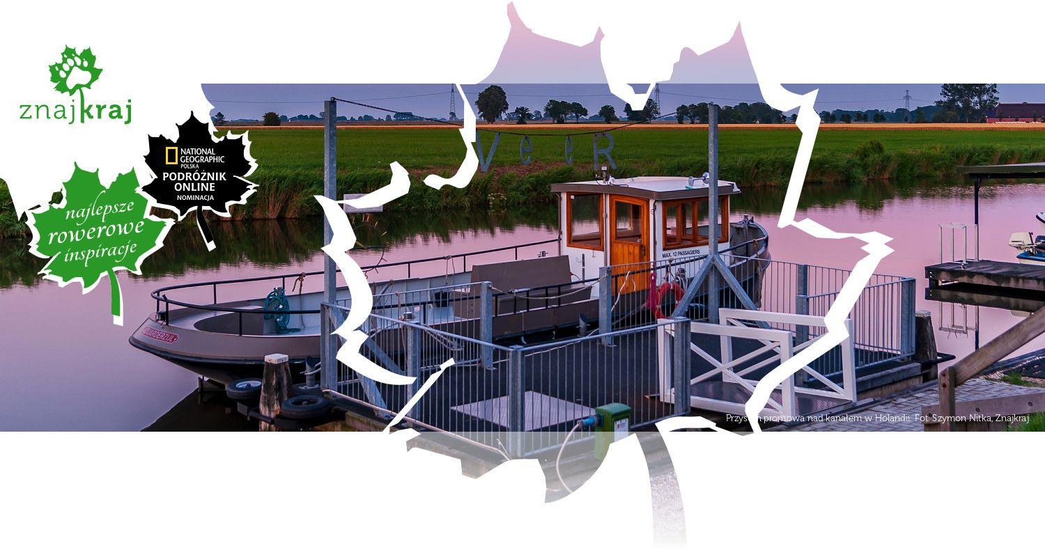 Przystań promowa nad kanałem w Holandii