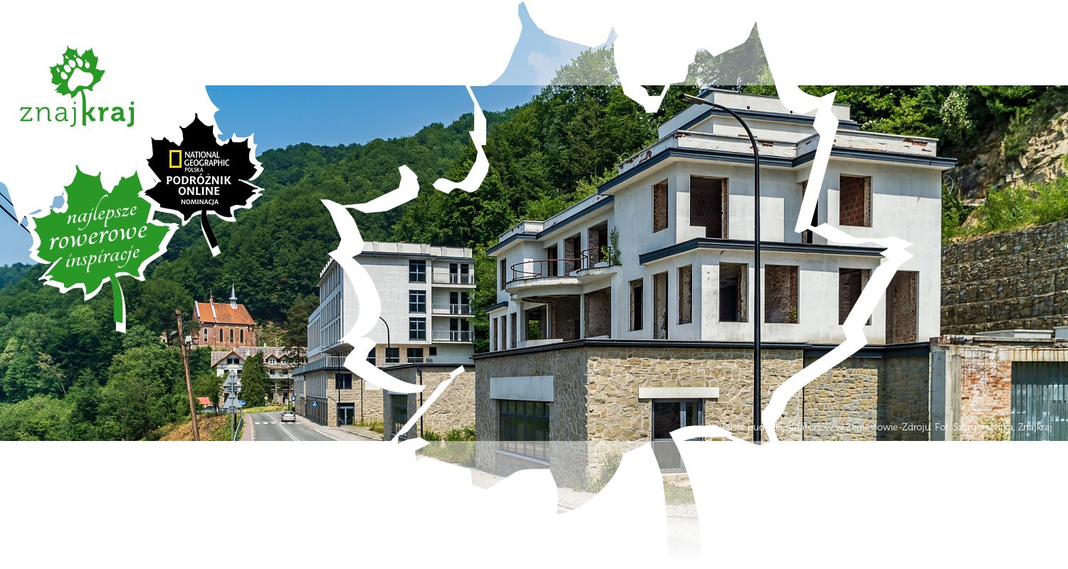 Puste budynki sanatoriów w Żegiestowie-Zdroju