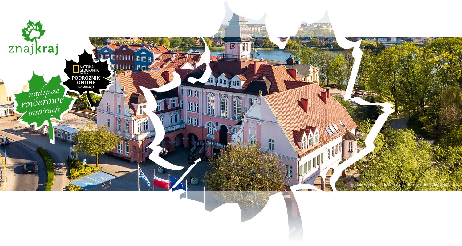 Ratusz w Iławie z lotu ptaka