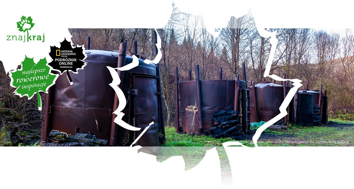 Retorty do wypalania węgla drzewnego w Łopience