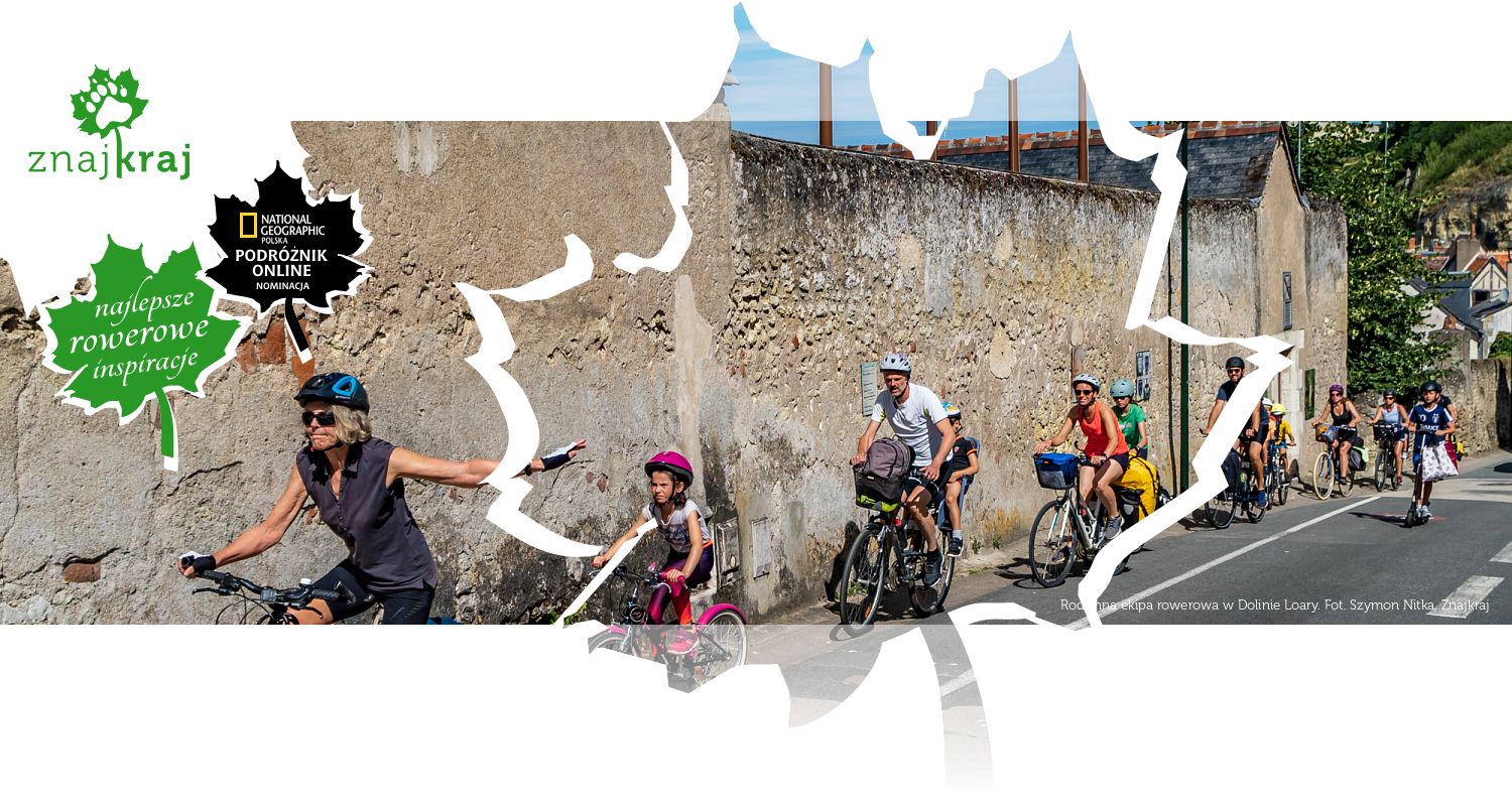 Rodzinna ekipa rowerowa w Dolinie Loary