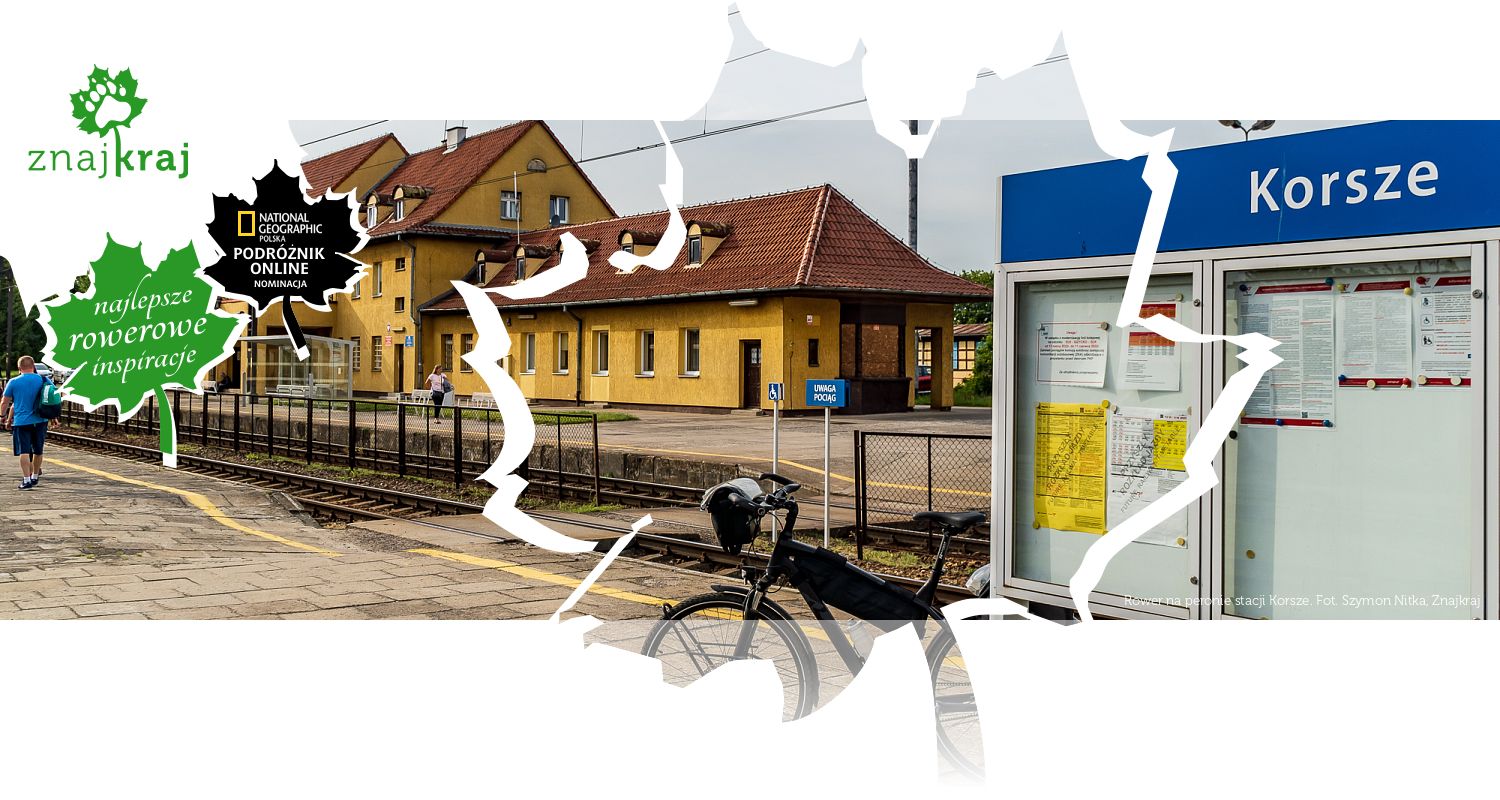 Rower na peronie stacji Korsze