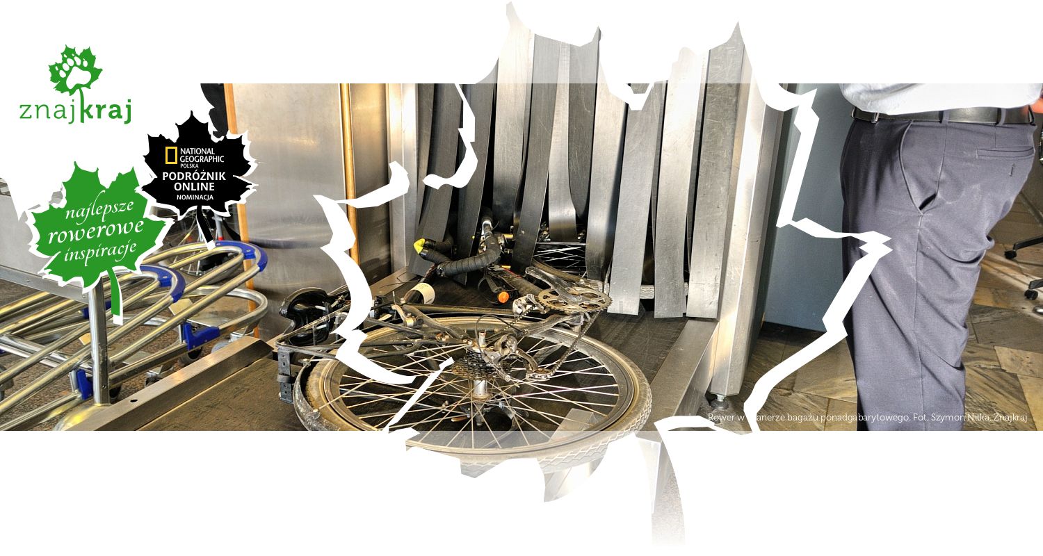 Rower w skanerze bagażu ponadgabarytowego