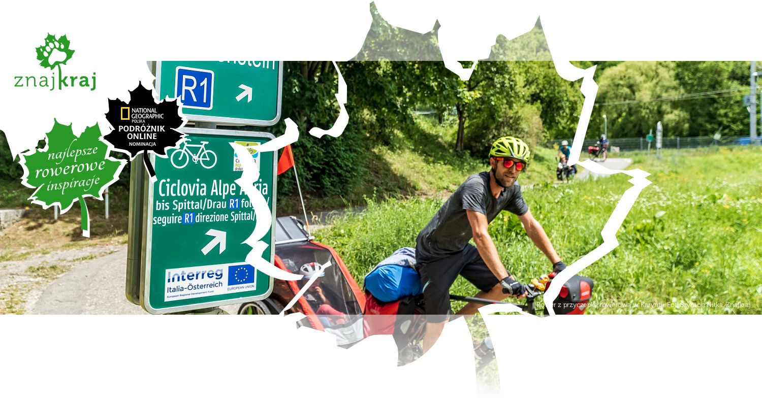 Rower z przyczepką rowerową w Karyntii
