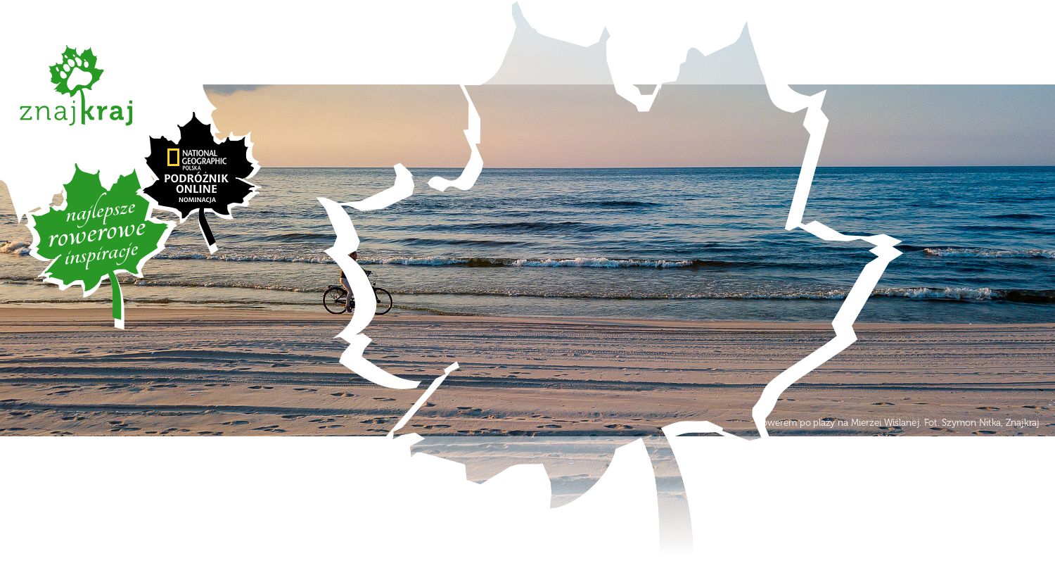 Rowerem po plaży na Mierzei Wiślanej