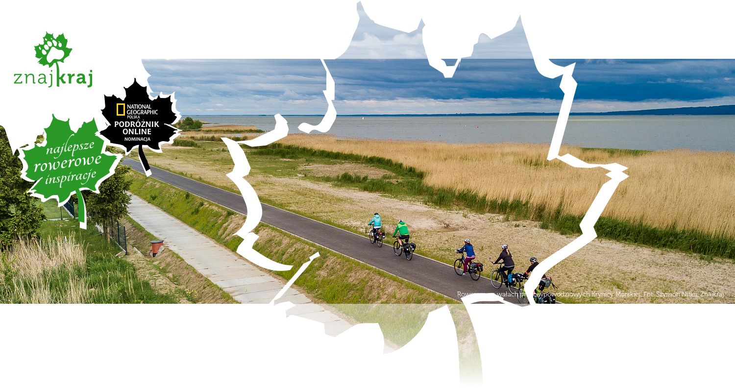 Rowerem po wałach przeciwpowodziowych Krynicy Morskiej