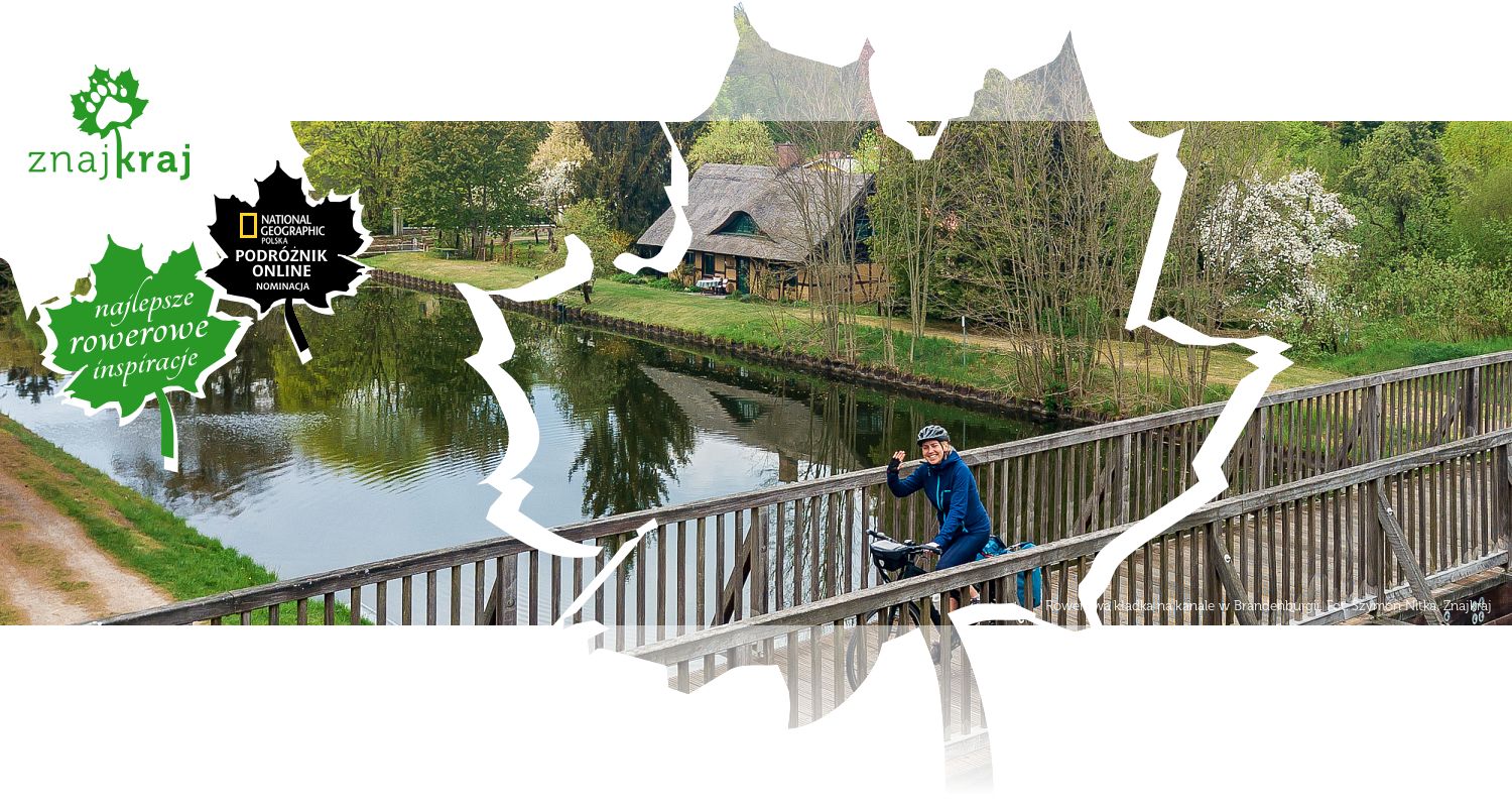 Rowerowa kładka na kanale w Brandenburgii