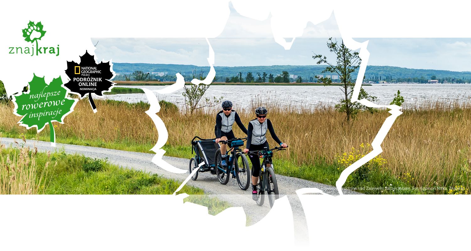 Rowerowa rodzina nad Zalewem Szczecińskim
