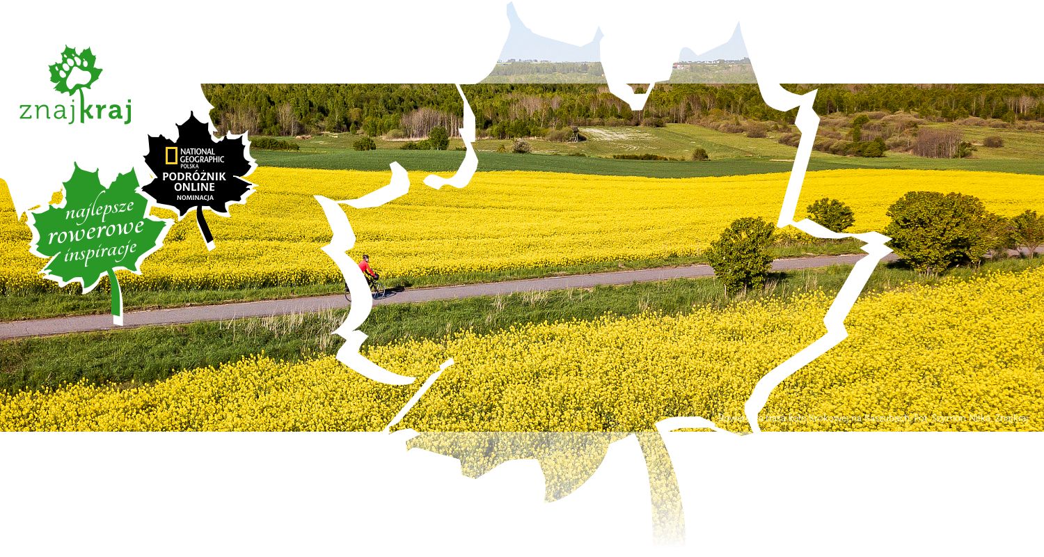 Rowerowa trasa koło Krokowej na Kaszubach