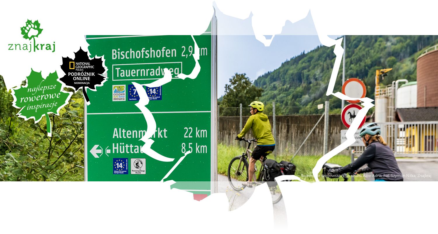 Rowerowe drogowskazy na szlaku Alpe-Adria