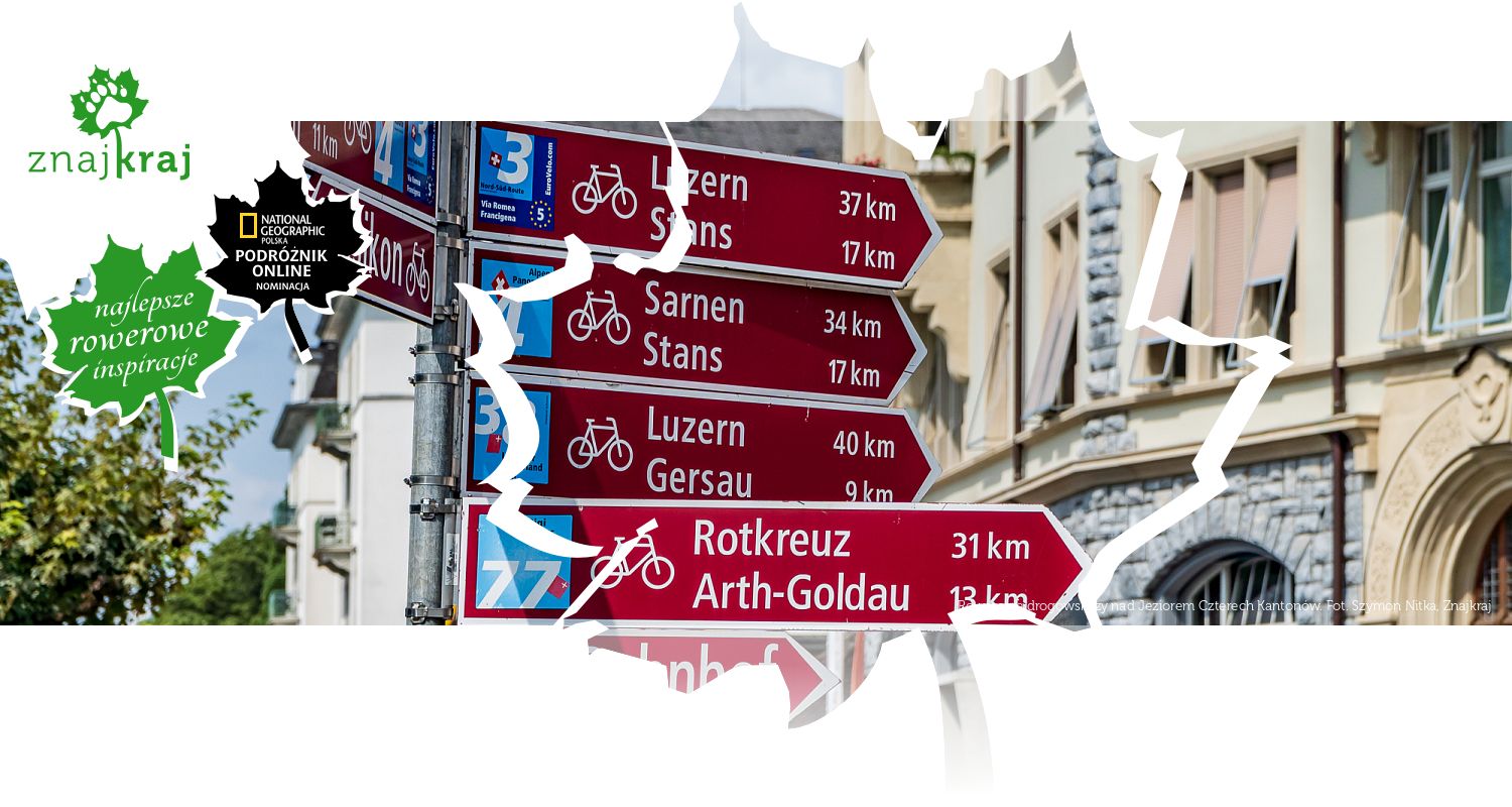 Rowerowe drogowskazy nad Jeziorem Czterech Kantonów