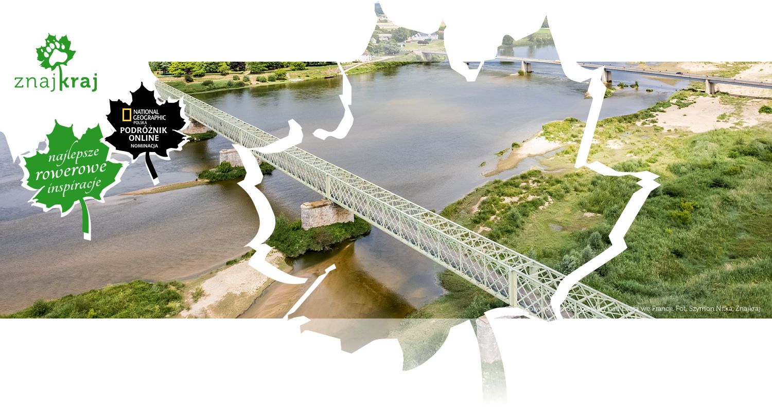 Rowerowy most kolejowy nad Loarą we Francji