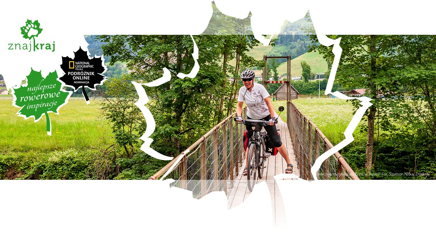 Rowerowy mostek nad Enns w Austrii