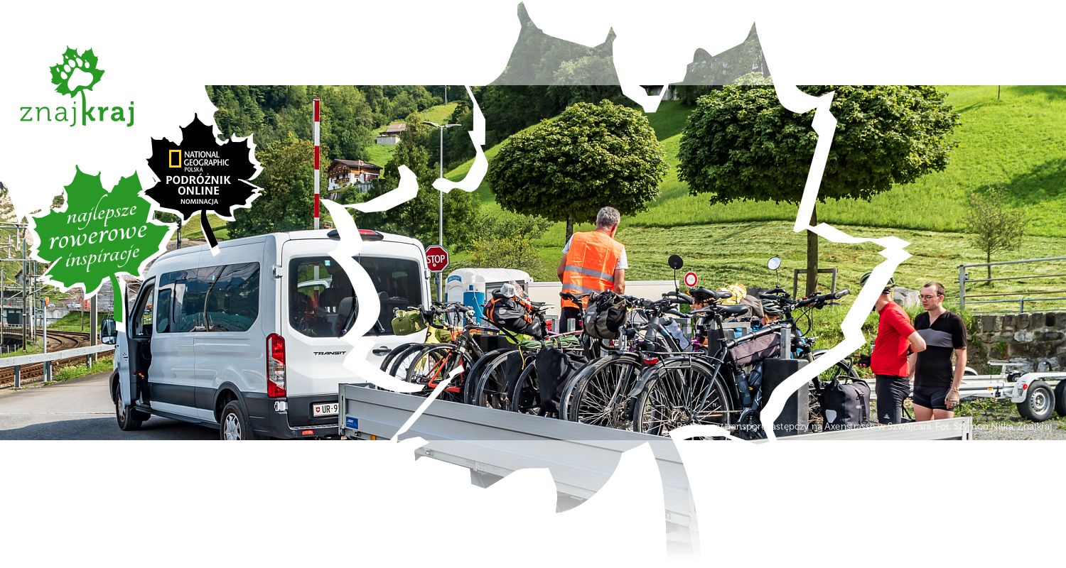 Rowerowy transport zastępczy na Axenstrasse w Szwajcarii