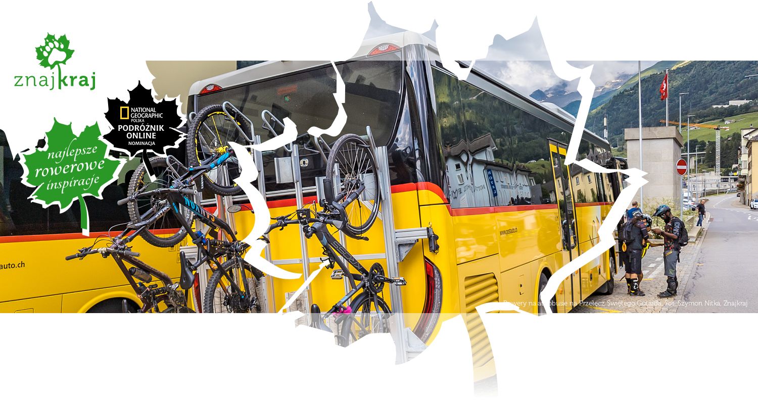 Rowery na autobusie na Przełęcz Świętego Gotarda