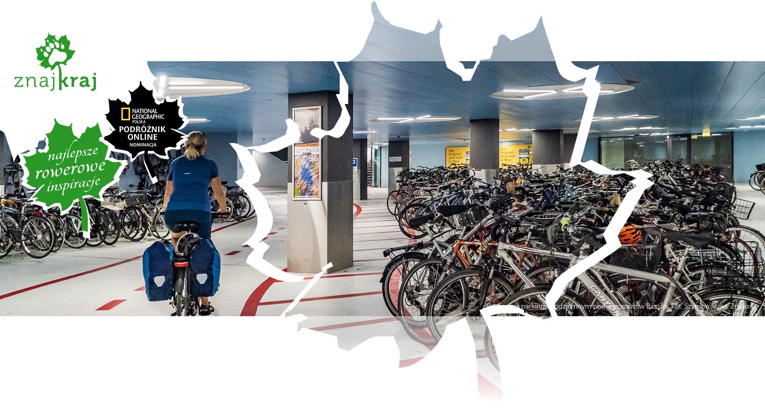 Rowery na parkingu podziemnym pod dworcem w Bazylei