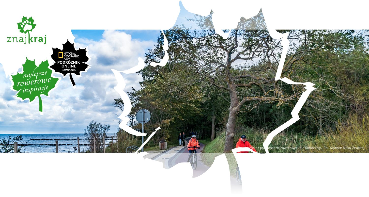 Rowerzyści na promenadzie rowerowej koło Kołobrzegu