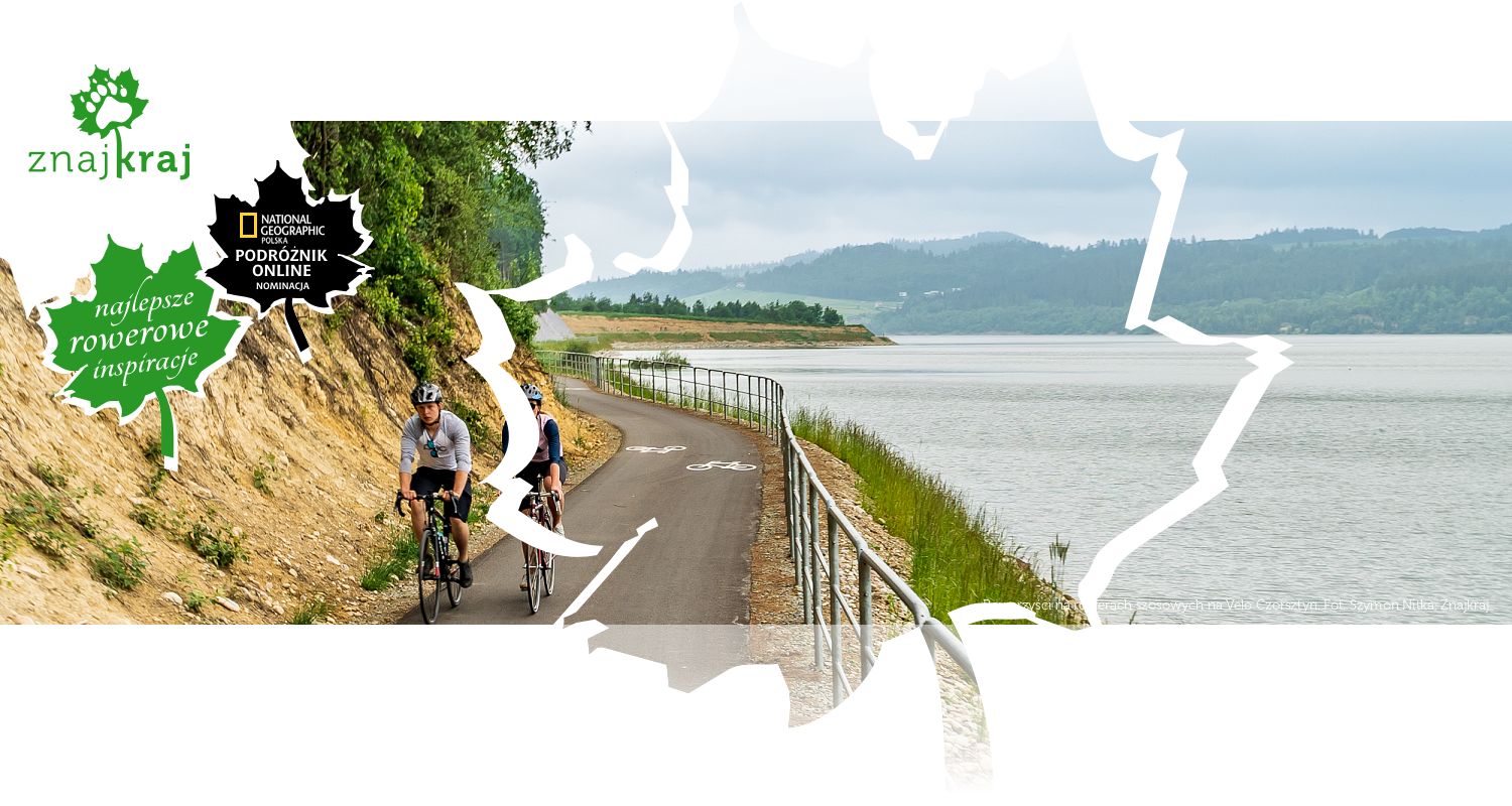 Rowerzyści na rowerach szosowych na Velo Czorsztyn